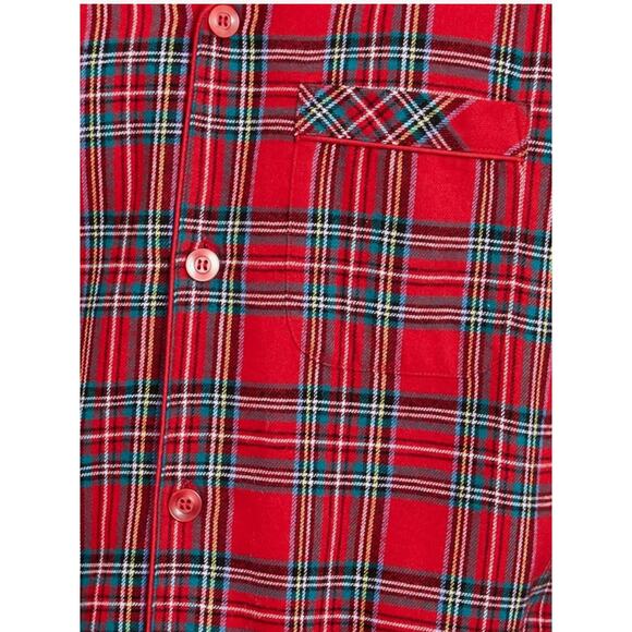 Brand New Macy's Women's Size Medium Brinkley Plaid Red 2 Piece Set Sleepwear - Picture 4 of 8